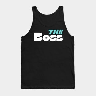 Navy Blue The Boss Couple Tank Top